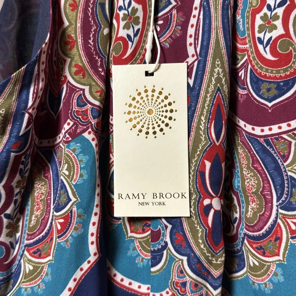 NWT Ramy Brook Ivie Silk Dress - Picture 4 of 5
